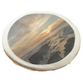 San Diego Sunset I California Seascape Sugar Cookie (Angled)