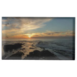 San Diego Sunset I California Seascape Table Card Holder