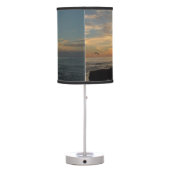 San Diego Sunset I California Seascape Table Lamp (Back)