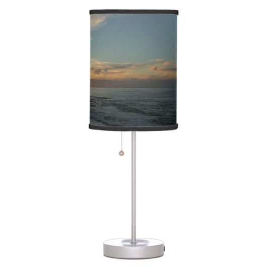 San Diego Sunset I California Seascape Table Lamp (Right)