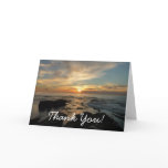 San Diego Sunset I California Seascape Thank You Card
