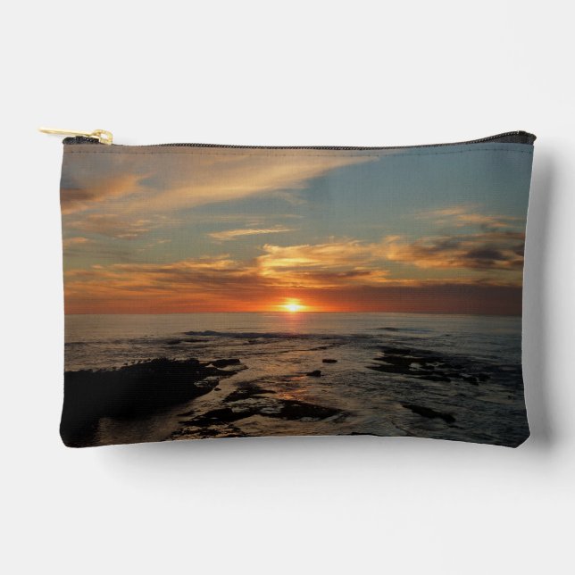 San Diego Sunset II California Seascape Accessory Pouch (Front)