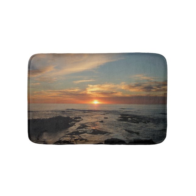San Diego Sunset II California Seascape Bath Mat (Front)