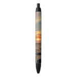 San Diego Sunset II California Seascape Black Ink Pen