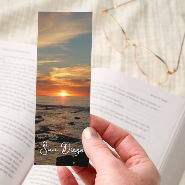 San Diego Sunset II California Seascape Bookmarks (Hand)