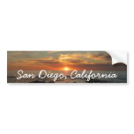San Diego Sunset II California Seascape Bumper Sticker