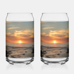 San Diego Sunset II California Seascape Can Glass