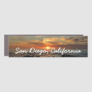 San Diego Sunset II California Seascape Car Magnet
