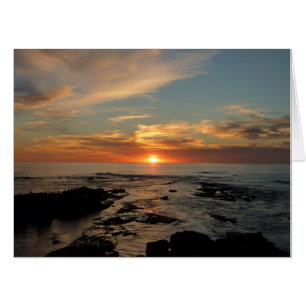 San Diego Sunset II California Seascape Card