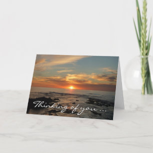 San Diego Sunset II California Seascape Card
