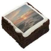 San Diego Sunset II California Seascape Chocolate Brownie (Angled)