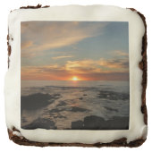 San Diego Sunset II California Seascape Chocolate Brownie (Front)