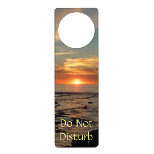 San Diego Sunset II California Seascape Door Hanger