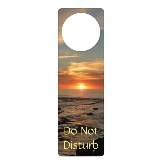 San Diego Sunset II California Seascape Door Hanger (Front)