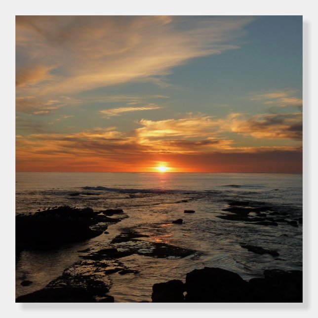 San Diego Sunset II California Seascape Foam Board (Front)