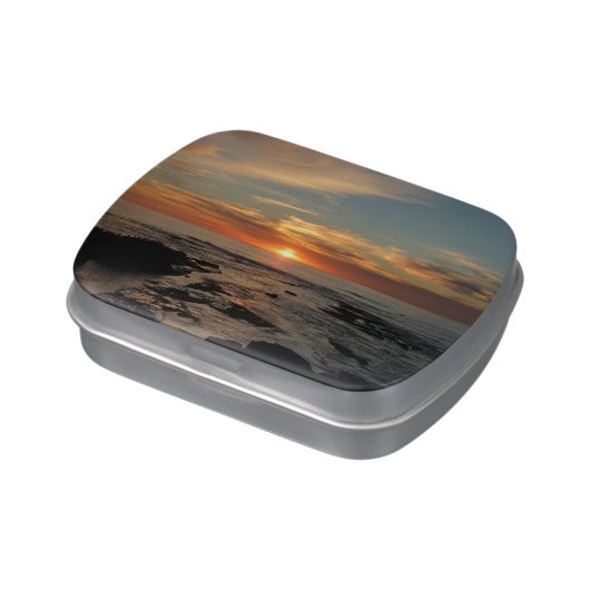 San Diego Sunset II California Seascape Jelly Belly Candy Tin (Side)