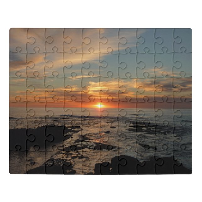 San Diego Sunset II California Seascape Jigsaw Puzzle (Puzzle Horizontal)
