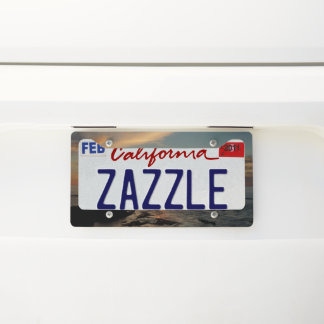 San Diego Sunset II California Seascape License Plate Frame