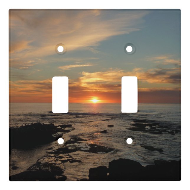 San Diego Sunset II California Seascape Light Switch Cover (Front)