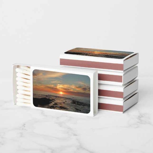 San Diego Sunset II California Seascape Matchboxes (Stacked)