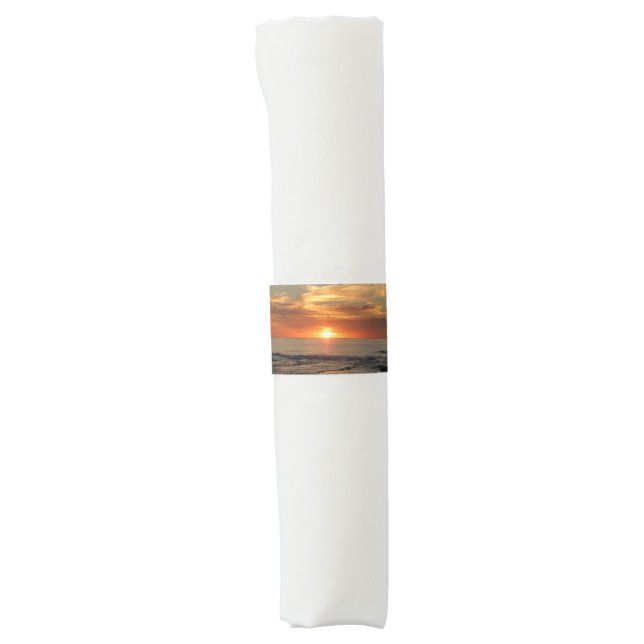 San Diego Sunset II California Seascape Napkin Bands (Front)