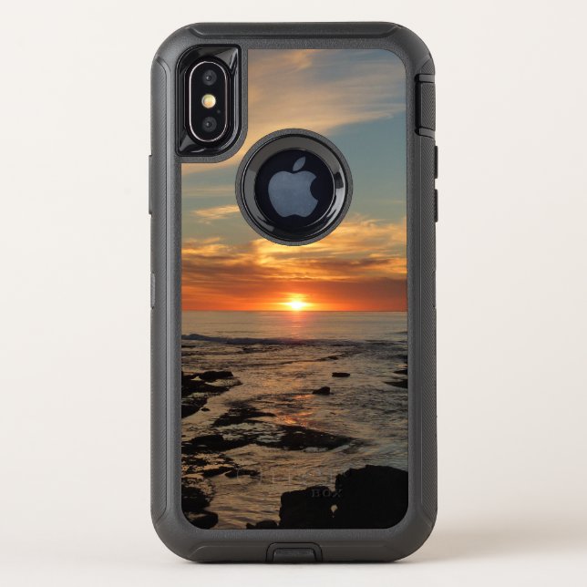San Diego Sunset II California Seascape Otterbox iPhone Case (Back)