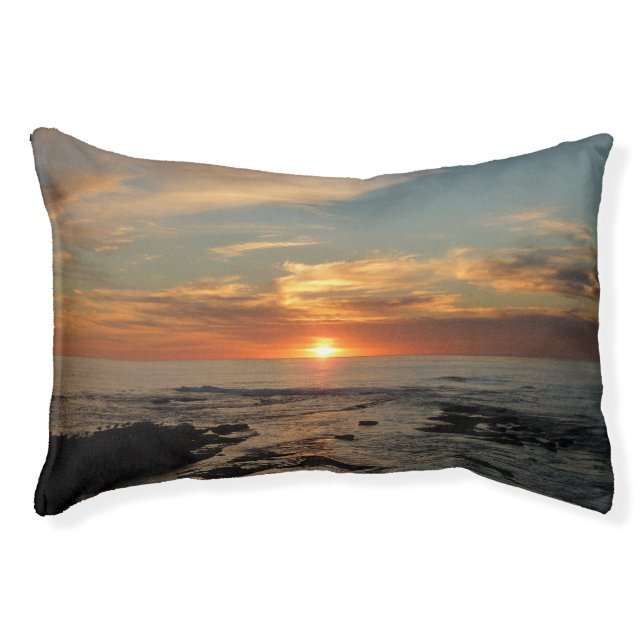 San Diego Sunset II California Seascape Pet Bed (Front)