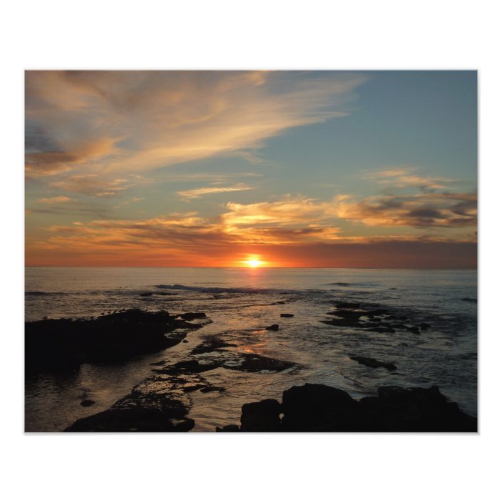 San Diego Sunset II California Seascape Photo Print | Zazzle.com