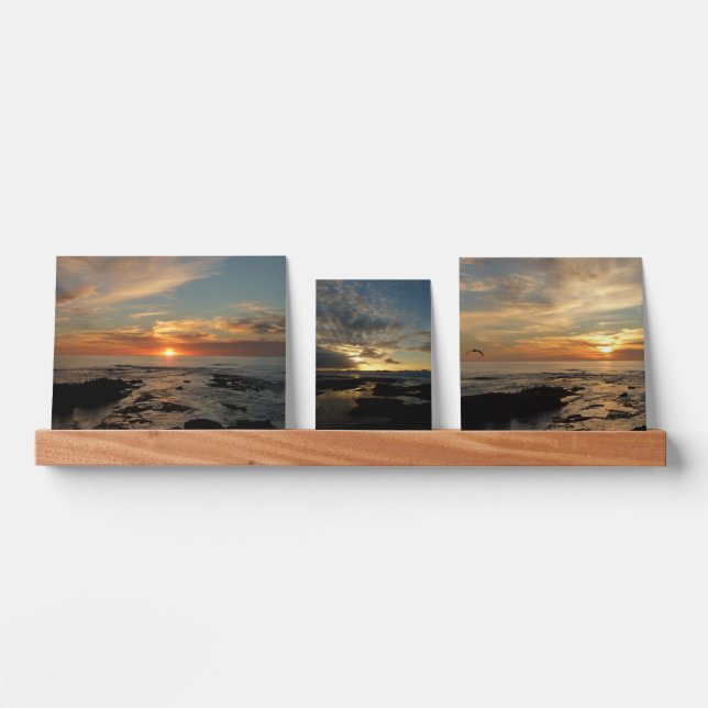 San Diego Sunset II California Seascape Picture Ledge (Front)