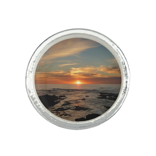 San Diego Sunset II California Seascape Ring (Front)