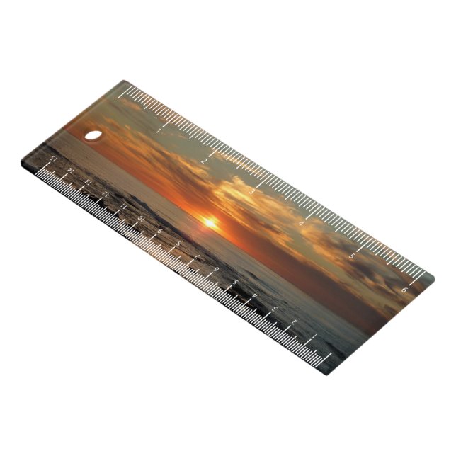 San Diego Sunset II California Seascape Ruler (Angled)