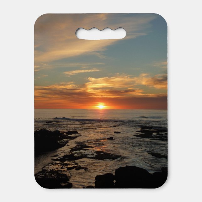 San Diego Sunset II California Seascape Seat Cushion (Front Vertical)