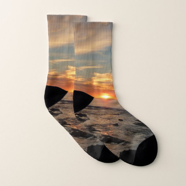 San Diego Sunset II California Seascape Socks (Pair)