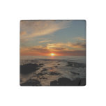 San Diego Sunset II California Seascape Stone Magnet