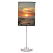 San Diego Sunset II California Seascape Table Lamp (Front)
