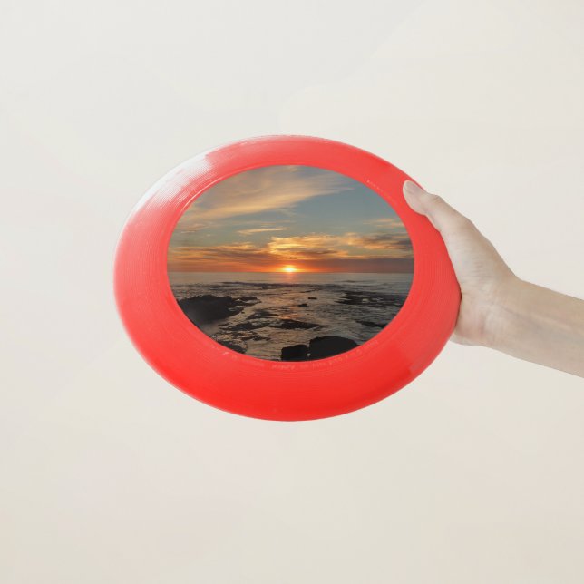 San Diego Sunset II California Seascape Wham-O Frisbee (In Hand)