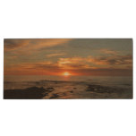 San Diego Sunset II California Seascape Wood Flash Drive