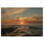 San Diego Sunset II California Seascape Wood Poster