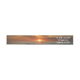 San Diego Sunset II California Seascape Wrap Around Label