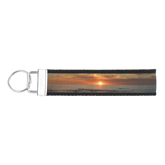 San Diego Sunset II California Seascape Wrist Keychain (Keys on Left)