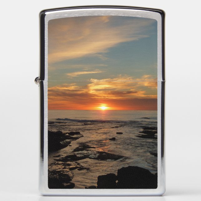 San Diego Sunset II California Seascape Zippo Lighter (Front)