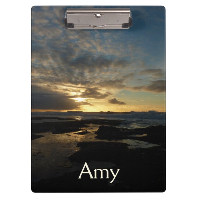 San Diego Sunset III Stunning California Landscape Clipboard (Front)