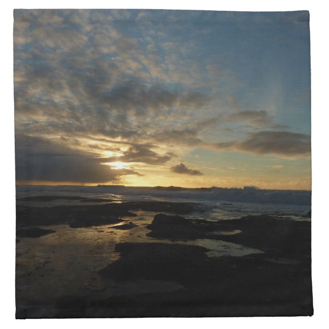 San Diego Sunset III Stunning California Landscape Cloth Napkin (Front)