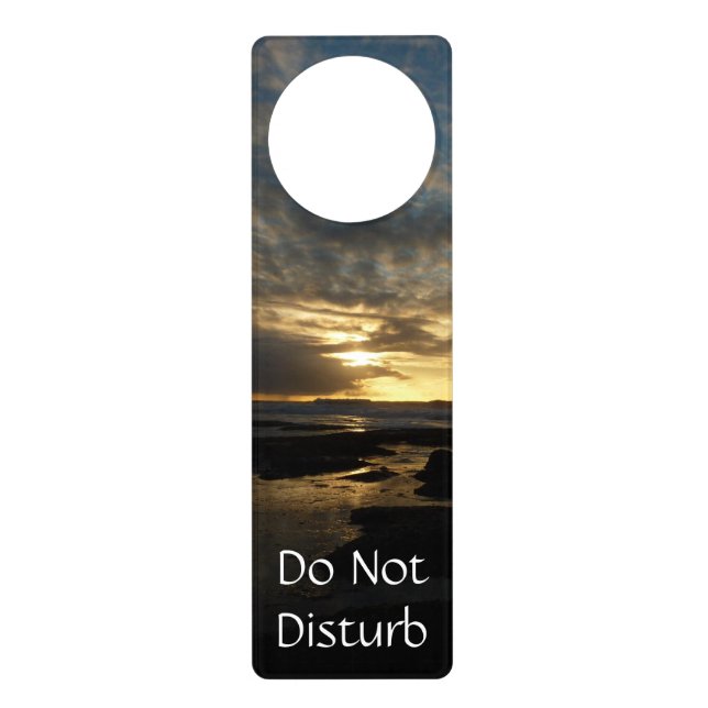 San Diego Sunset III Stunning California Landscape Door Hanger (Front)