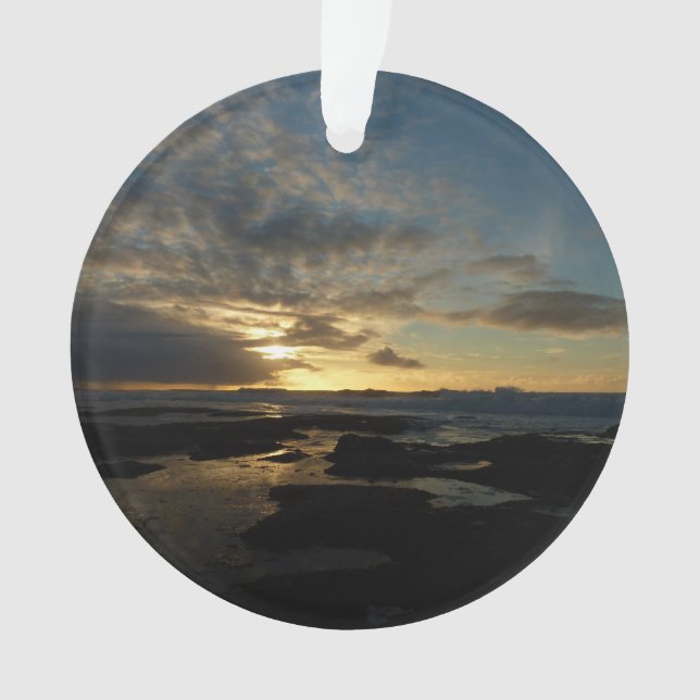 San Diego Sunset III Stunning California Landscape Ornament (Front)