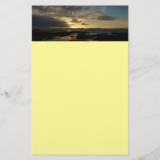 San Diego Sunset III Stunning California Landscape Stationery (Front)