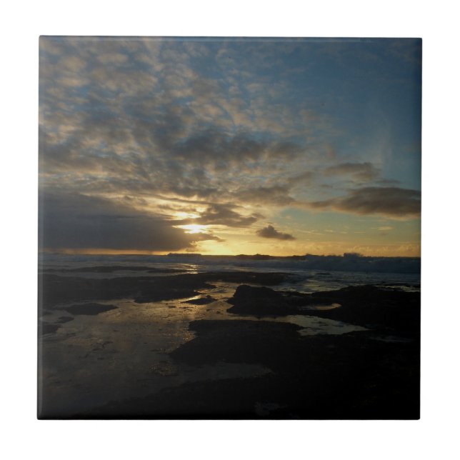 San Diego Sunset III Stunning California Landscape Tile (Front)