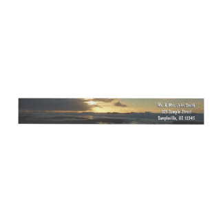 San Diego Sunset III Stunning California Landscape Wrap Around Label
