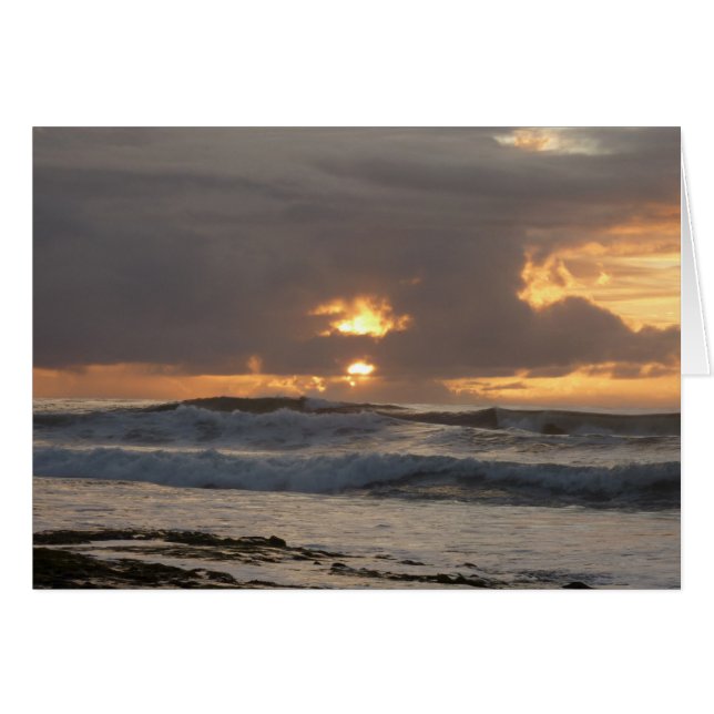 San Diego Sunset IV California Seascape Cards (Front Horizontal)
