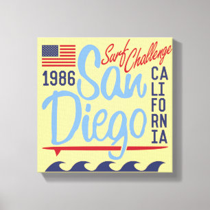 San Diego Surf Challenge 1986 Canvas Print